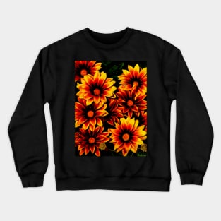 Gazania Flowers Crewneck Sweatshirt